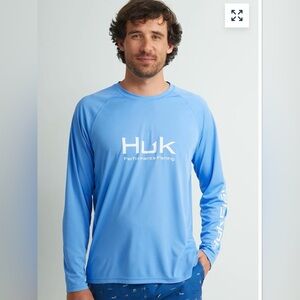 Huk pursuit performance crew long sleeve shirt